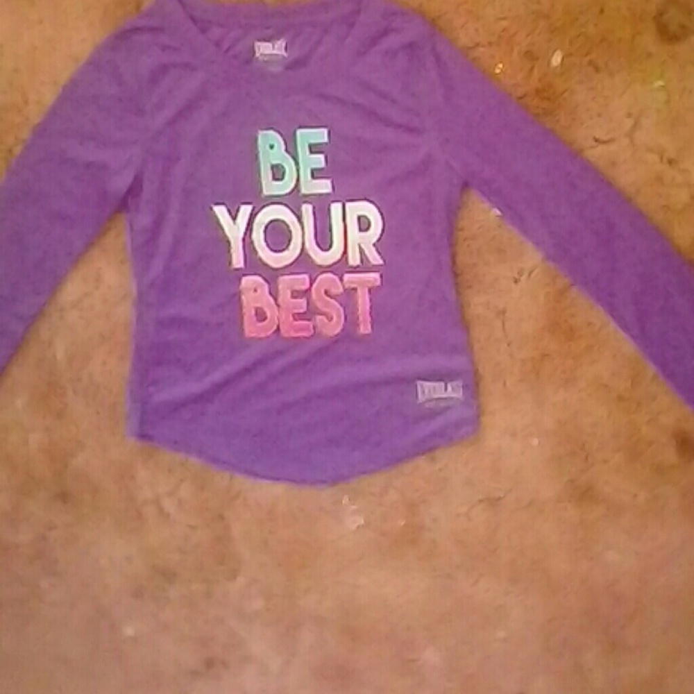 Purple long sleeved shirt